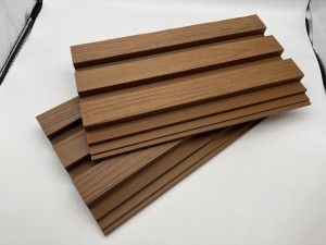 熱銷木塑牆板空心 3 方孔 173x27 毫米多色優質木纖維 HDPE 防水外牆裝飾