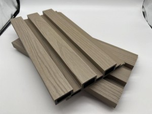 熱銷木塑牆板空心 3 方孔 173x27 毫米多色優質木纖維 HDPE 防水外牆裝飾