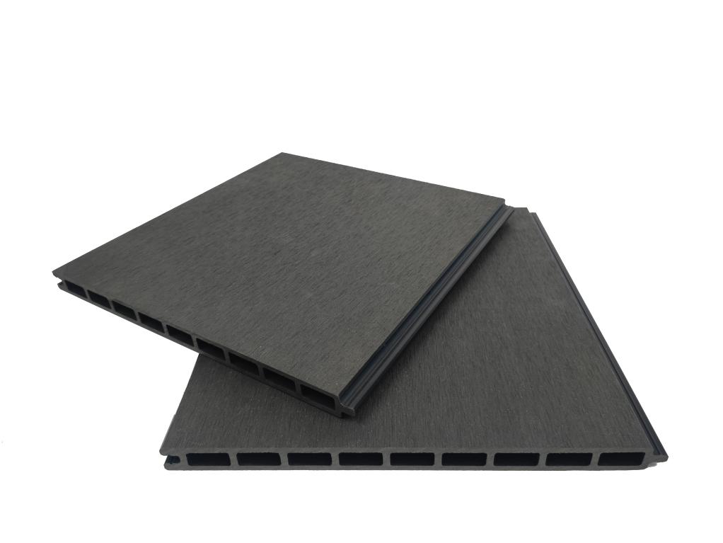 Traditional fencing wpc panel  hollow 9 square holes 293x20mm modern building high quality for outdoor garden Featured Image
