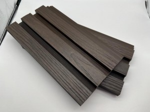 熱銷木塑牆板空心 3 方孔 173x27 毫米多色優質木纖維 HDPE 防水外牆裝飾