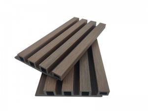 뜨거운 판매 Wpc 벽 클래딩 중공 4 정사각형 구멍 170x26mm 외부 장식용 여러 가지 빛깔의 고품질 목재 섬유 HDPE 방수