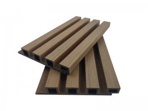 뜨거운 판매 Wpc 벽 클래딩 중공 4 정사각형 구멍 170x26mm 외부 장식용 여러 가지 빛깔의 고품질 목재 섬유 HDPE 방수