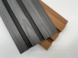 熱銷木塑牆板空心 3 方孔 173x27 毫米多色優質木纖維 HDPE 防水外牆裝飾