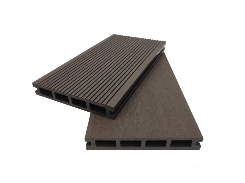Traditional decking wpc hollow 4 square holes with flat surface 160x25mm good performance anti-corrosion for outdoor Featured Image